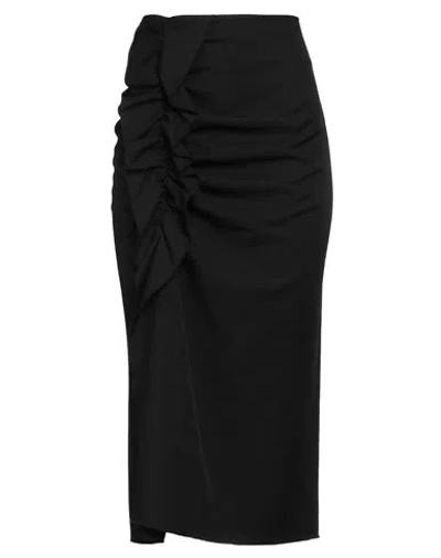 Vicolo Woman Midi Skirt Black Size M Polyester