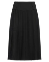 Vicolo Woman Midi Skirt Black Size M Polyester, Viscose, Elastane