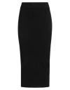 Vicolo Woman Midi Skirt Black Size Onesize Viscose, Polyester, Polyamide In Black