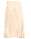 Vicolo Woman Midi Skirt Beige Size Onesize Polyester, Elastane In Brown