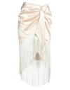 VICOLO VICOLO WOMAN MIDI SKIRT CREAM SIZE S VISCOSE