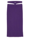 Vicolo Woman Midi Skirt Dark Purple Size Onesize Viscose, Polyester