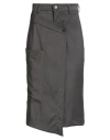 Vicolo Woman Midi Skirt Grey Size Xs Polyester, Viscose, Elastane In Gray