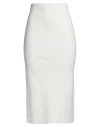 Vicolo Woman Midi Skirt Ivory Size Onesize Viscose, Polyester In White