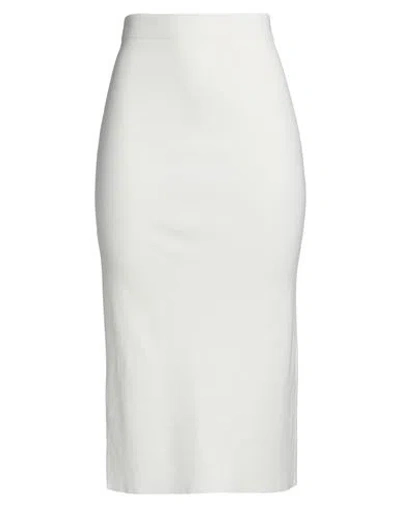 Vicolo Woman Midi Skirt Ivory Size Onesize Viscose, Polyester In White