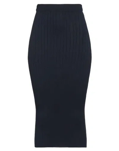 Vicolo Woman Midi Skirt Midnight Blue Size Onesize Viscose, Polyester
