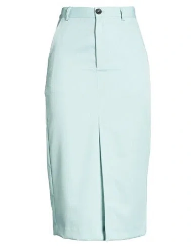 Vicolo Woman Midi Skirt Sky Blue Size Xs Polyester, Elastane
