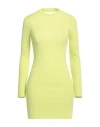 Vicolo Woman Mini Dress Lime Green Size Onesize Viscose, Polyester