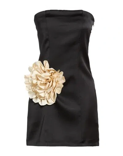 Vicolo Woman Mini Dress Black Size L Polyester