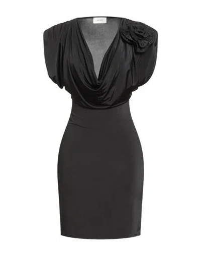 Vicolo Woman Mini Dress Black Size M Polyester, Elastane