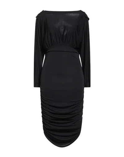 Vicolo Woman Mini Dress Black Size Onesize Polyester, Elastane