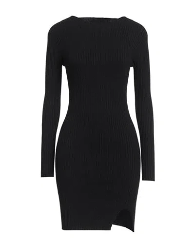 Vicolo Woman Mini Dress Black Size Onesize Viscose, Polyester