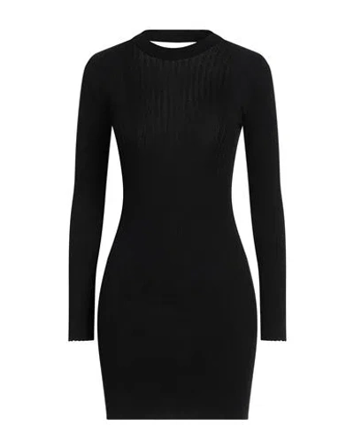 Vicolo Woman Mini Dress Black Size Onesize Viscose, Polyester