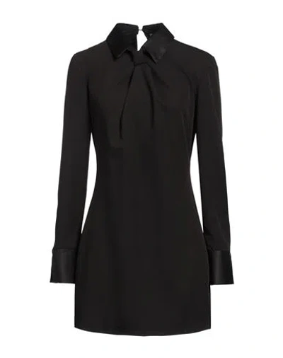 Vicolo Woman Mini Dress Black Size S Polyester, Viscose, Elastane