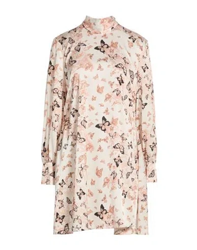 Vicolo Woman Mini Dress Blush Size M Polyester, Elastane In Neutral