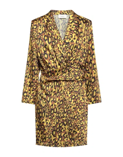 Vicolo Short Dresses In Brown