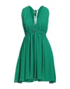 Vicolo Short Dresses In Green