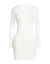 Vicolo Woman Mini Dress Ivory Size Onesize Viscose, Polyester In White