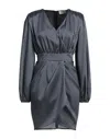 Vicolo Short Dresses In Grey