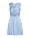 Vicolo Woman Short Dress Light Blue Size Onesize Viscose