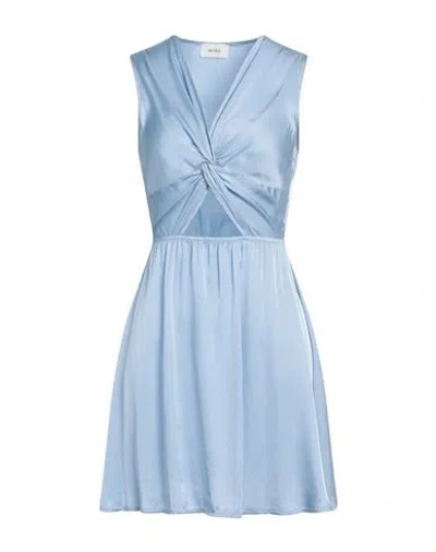 Vicolo Woman Short Dress Light Blue Size Onesize Viscose