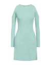 Vicolo Woman Mini Dress Light Green Size Onesize Viscose, Polyester