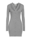 Vicolo Woman Mini Dress Light Grey Size Onesize Ecovero Viscose, Polyester In Grey