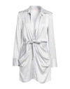 Vicolo Woman Short Dress Light Grey Size M Viscose In Grey