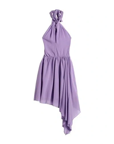 Vicolo Woman Mini Dress Lilac Size M Polyester In Purple
