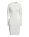 Vicolo Woman Mini Dress Off White Size Onesize Viscose, Polyester