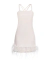 Vicolo Woman Mini Dress Off White Size S Polyester, Elastane