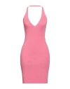 Vicolo Woman Mini Dress Pink Size Onesize Viscose, Polyester