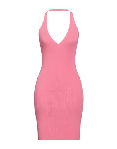 Vicolo Woman Mini Dress Pink Size Onesize Viscose, Polyester