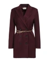 Vicolo Woman Mini Dress Plum Size L Polyester, Viscose, Elastane In Purple