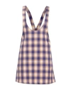 Vicolo Woman Mini Dress Purple Size M Polyester, Viscose, Elastane In Purple