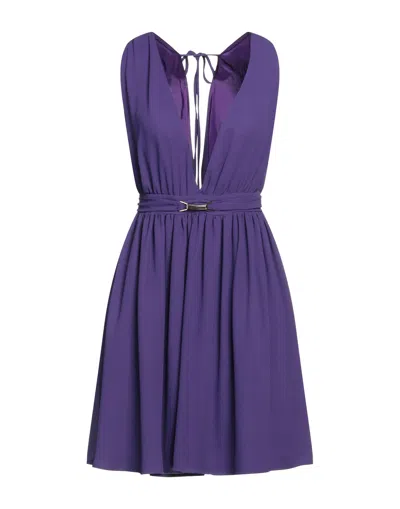 Vicolo Short Dresses In Purple