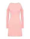 Vicolo Woman Mini Dress Salmon Pink Size Onesize Viscose, Polyester