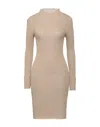 Vicolo Short Dresses In Beige
