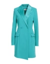 Vicolo Woman Mini Dress Turquoise Size Xs Polyester, Elastane In Blue