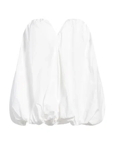 Vicolo Woman Mini Dress White Size M Cotton