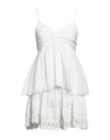Vicolo Woman Mini Dress White Size Onesize Cotton In White