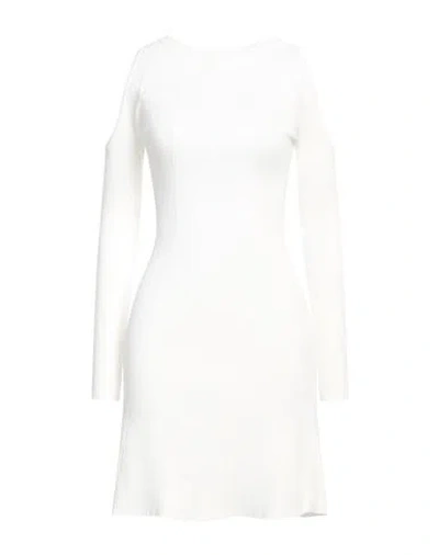 Vicolo Woman Mini Dress White Size Onesize Viscose, Polyester