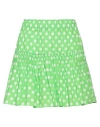 Vicolo Woman Mini Skirt Acid Green Size M Cotton