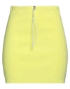 Vicolo Woman Mini Skirt Lime Green Size Onesize Viscose, Polyester