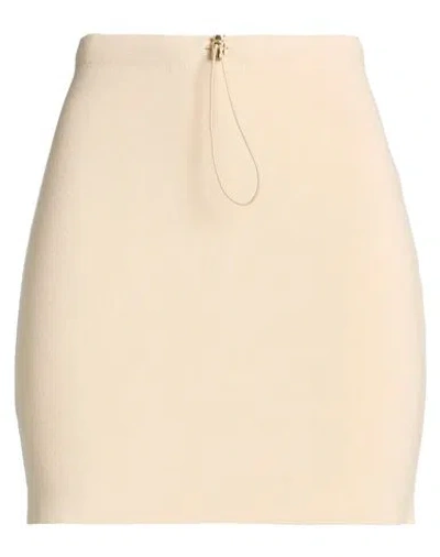 Vicolo Woman Mini Skirt Beige Size Onesize Viscose, Polyester In Neutral