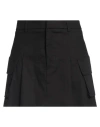 Vicolo Woman Mini Skirt Black Size L Polyester, Elastane
