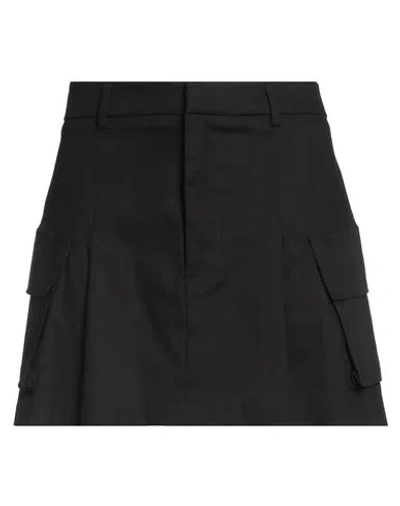 Vicolo Woman Mini Skirt Black Size L Polyester, Elastane