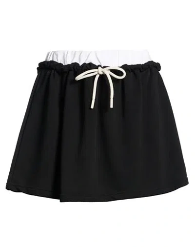 Vicolo Woman Mini Skirt Black Size M Cotton, Polyester
