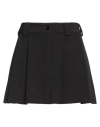 Vicolo Woman Mini Skirt Black Size M Polyester, Elastane