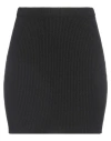 Vicolo Woman Mini Skirt Black Size Onesize Viscose, Polyamide, Wool, Cashmere